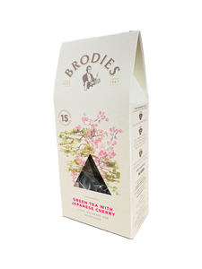 Brodies - Green Tea With Japanese Cherry Pyramid Tea Bag