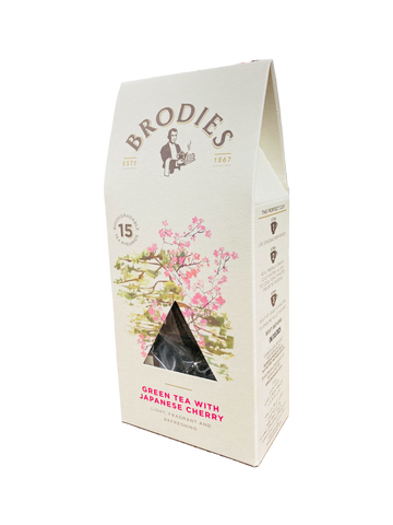 Brodies - Green Tea With Japanese Cherry Pyramid Tea Bag