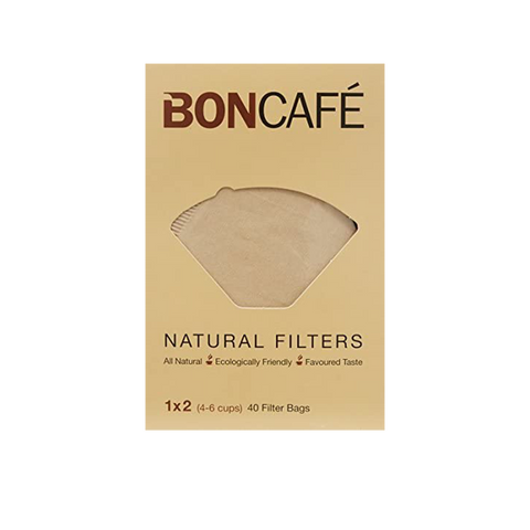 Boncafé - Natural Coffee Filters Bags/ Paper 1x2 (4-6 cups)