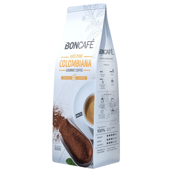 Boncafé - Gourmet Collection Ground Coffee : Colombiana Blend (100% Arabica) (200g)