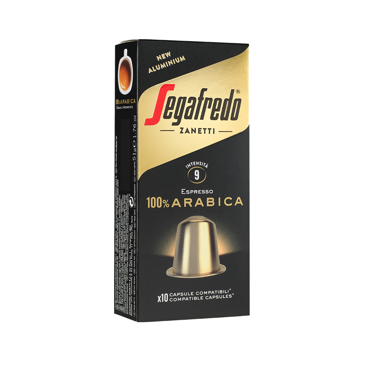 Segafredo Zanetti - 100% Arabica (Single Origin) Aluminum Capsule Coffee (Nespresso® Compatible) (10pcs)