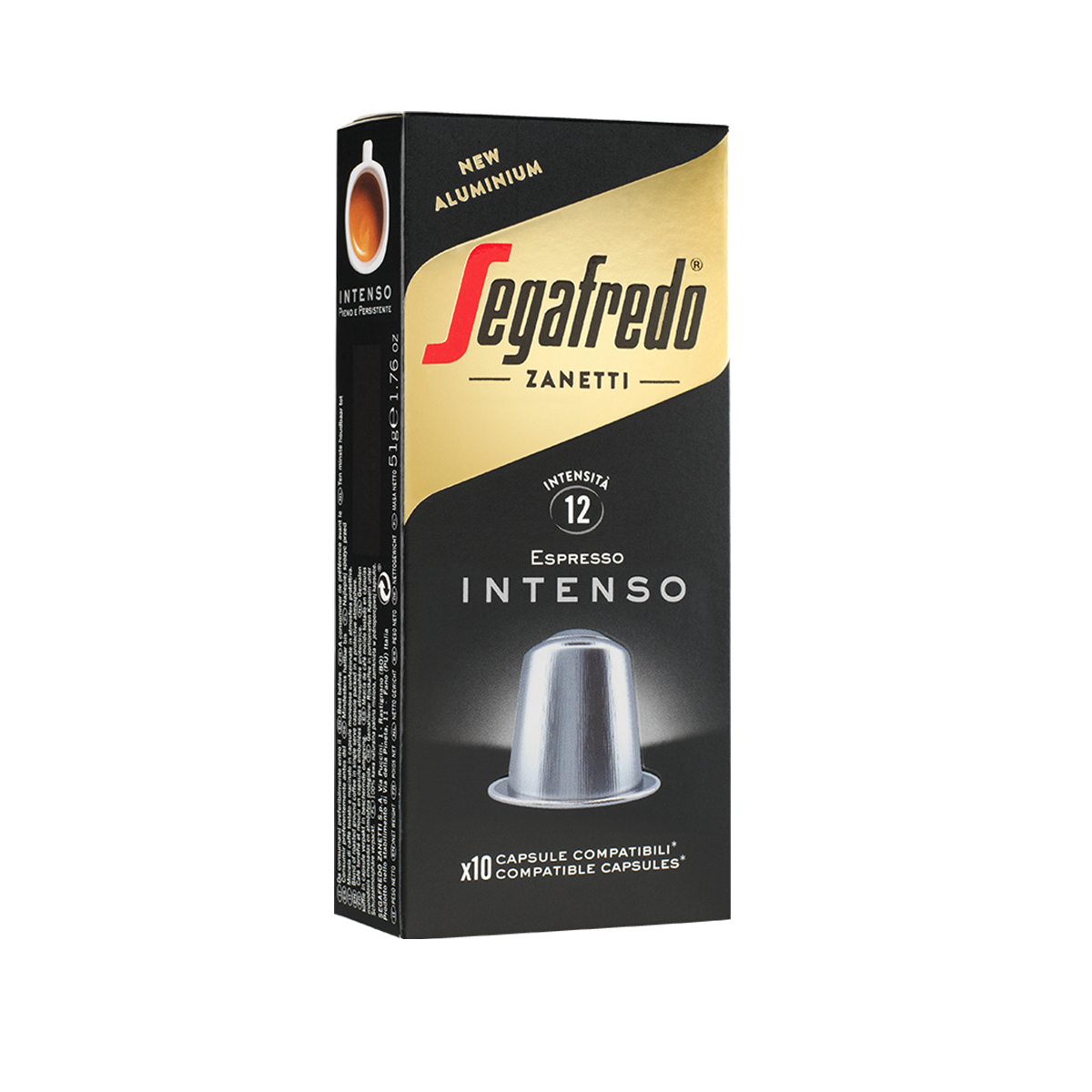 Segafredo Zanetti - Intenso Coffee Aluminum Capsule (Nespresso® Compatible) (10pcs)