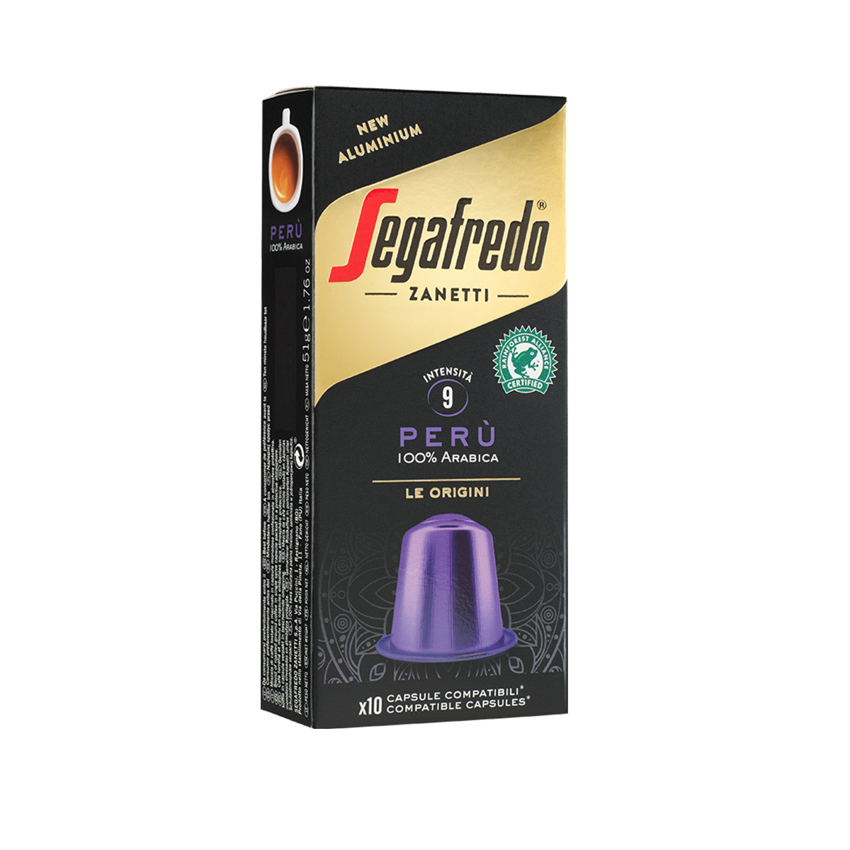 Segafredo Zanetti - [100% Arabica] Peru Coffee Aluminum Capsule (Nespresso® Compatible) (10 pcs)